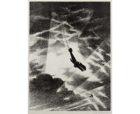 Christopher Richard Wynne Nevinson A.R.A (1889-1946)Swooping Down on a Taube (Black 21; Leicester Galleries 28) Lithograph, 1