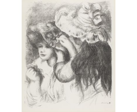 Pierre-Auguste Renoir (1841-1919)Le chapeau épinglé, (1ere planche) (Delteil 30) Lithograph, 1897, on MBM laid paper, from th