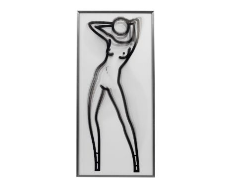 Julian Opie (born 1958)Shahnoza dancing naked (Cristea 123) Inkjet print with lenticular acrylic, 2008, signed in felt-tip pe