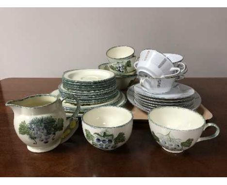 A tray of Poole pottery dinner service and Noritake china 