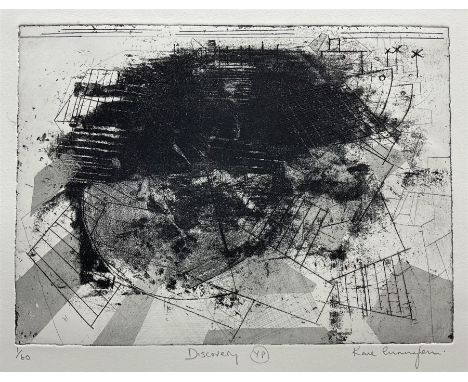 Kane Cunningham (British 1961-): 'Discovery', etching with aquatint signed titled and numbered 1/60 in pencil 24cm x 33cm