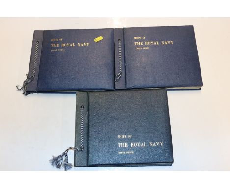 Three albums "Ships of The Royal Navy"