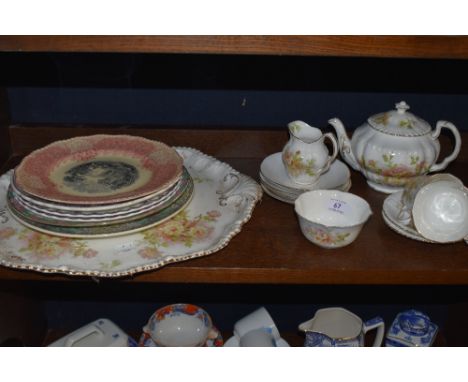 A mixed lot of ceramics including royal Doulton and Royal Worcester, included are various plates, cups and saucers,jug and te