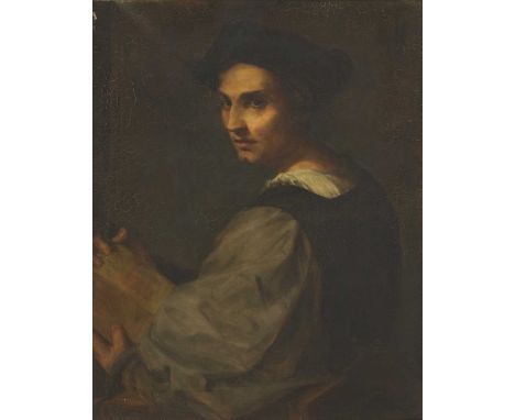 After Andrea del Sarto PORTRAIT OF A SCULPTOR Oil on canvas 71 x 56cm