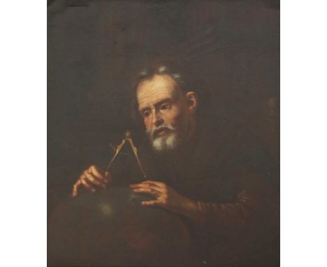 Italian School, 17th century DEMOCRITUS Oil on canvas 101 x 83cm Provenance: Schloss Baden-Baden, Sotheby's, October 1995.