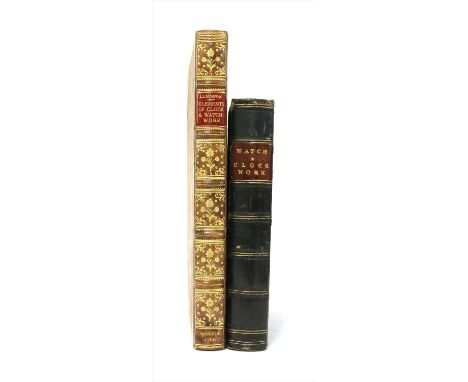 HOROLOGY: 1- Hatton, Thomas: An introduction to the mechanical part of clock and watch work in two parts. for T. Longman, 177