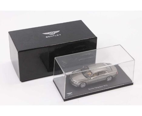 A Kyosho No BL1051 1/43 scale model of a Flying Spur W12 Bentley housed in the original card box