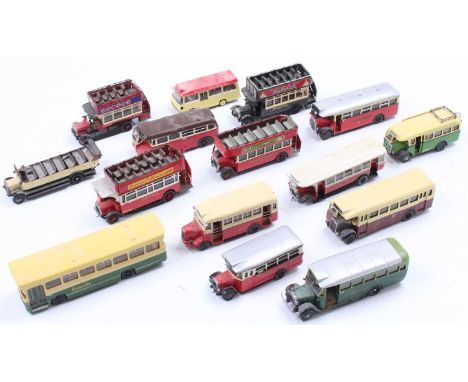 15 various 1/43 scale white metal and resin public transport kit built vehicles to include RTC Models, Pirate Models, and var