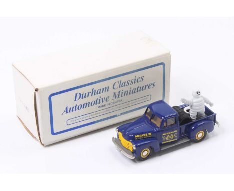 A Durham Classics Automotive Miniatues of Canada 1/43 scale DC-28 limited edition release model of a 1953 Chevy half-ton deli