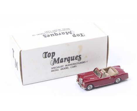 A Top Marques 1/43 scale white metal and resin hand crafted model of a HE8 Alvis TF convertible, limited edition No. 309/750 