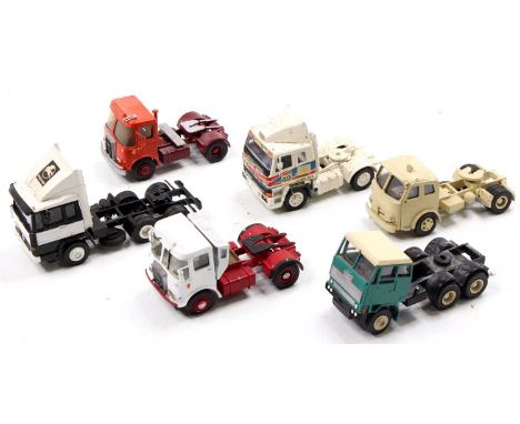 Collection of 6 various ASAM and similar 1/48th scale white metal and resin kit built tractor units, including a 6x4 Pegaso t