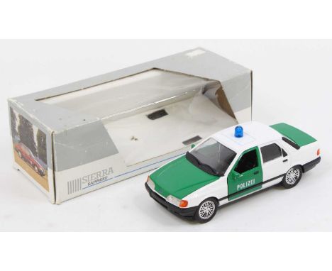 Schabak 1/24 scale boxed model of the Polizei Ford Sierra Sapphire, housed in the original window box