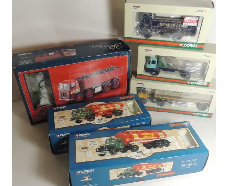 CORGI - Passage of Time Famous Leyland Clocks, boxed; three Road Transport Heritage models, boxed and two Shell and BP tanker