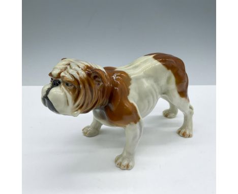Vintage glossy porcelain. Depicts a cream and brown dog. Marked Goebel 15.10.69 1969; Signed by artist. Issued: 1969Dimension