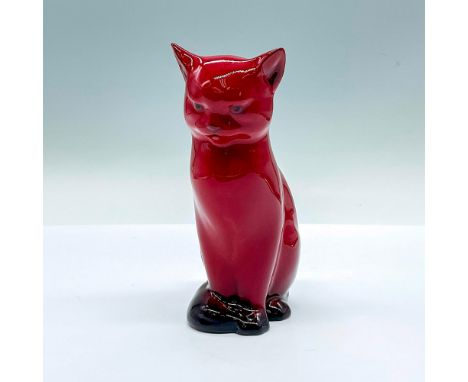 Red flambe glaze; black accents. Royal Doulton Flambe backstamp. Artist: Charles NokeIssued: 20th centuryDimensions: 3.75"L x