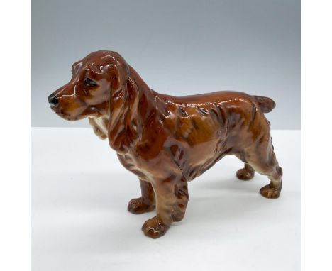 Rare, majestic dog figure in a reddish-brown hue with a glazed finish. Goebel backstamp. Issued: c. 1968Dimensions: 7.5''L x 