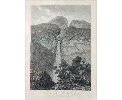 Kolumbien - Expedition Alexander von Humboldt  Um 1810/20 Cascade du Rio de Vinagre, près du volcan de Purace. Dessiné par Ko