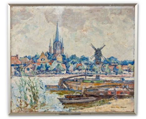 Graf, Gerhard  (Berlin, Stockholm 1883-1958) Blick auf Werder an der Havel  Sign. Öl auf Lwd. 60×70 cm. R. (59887)