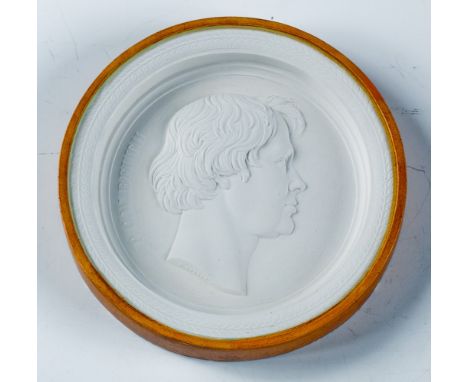 Christian Peter Wilhelm Beuth  Gipsplakette nach L. Posch. Beschriftet. D. 9,5 cm. R. (52809)