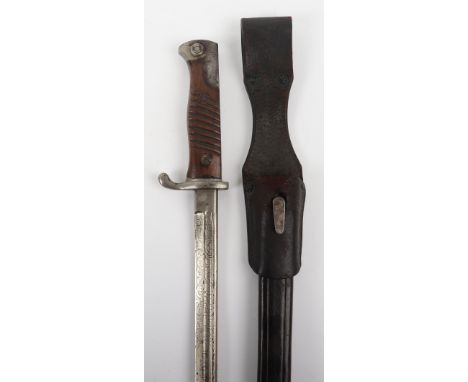 Scarce Imperial German Seitengewehr Model 1898 Mauser Bayonet with Regimental Etched Blade of Oldenburg Infantry Regiment Nr 