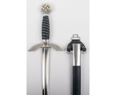 Third Reich Luftwaffe Officers Dress Sword by SMF Solingen, fine example of the 2nd pattern dress sword with the fittings pro