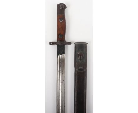 British 1907 Pattern Bayonet with Regimental Markings for the 7th Battalion Ox &amp; Bucks Light Infantry, good untouched exa