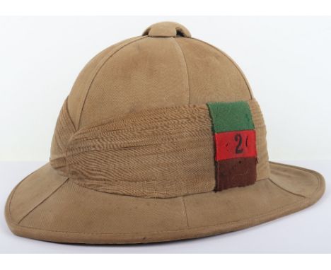 Scarce Immediate Post WW1 Tank Corps / Royal Tank Corps Foreign Service Helmet, good example of an early wolseley helmet in k