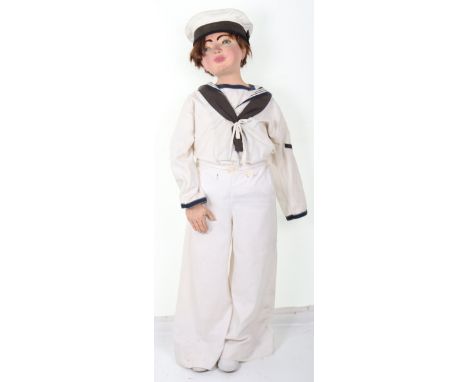 Edwardian / WW1 Period Royal Naval Uniform for a Child, interesting white naval pattern tunic with bib to the reverse, embroi