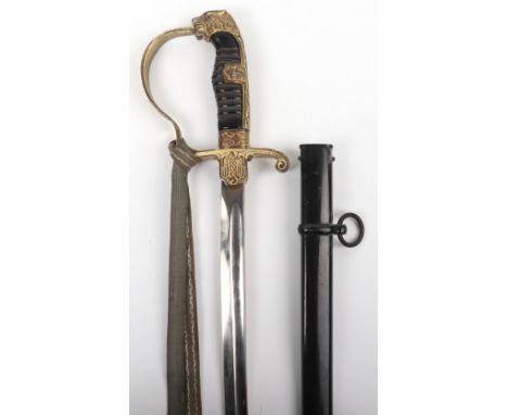 WW2 German Army Officers “Scharnhorst” Pattern Dress Sword by Carl Eickhorn, fine example with much of the gilt finish remain