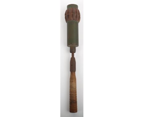 Inert WW1 British No2 Mk II Hales Hand Grenade, very good condition example retaining much of its finish. Complete with its w