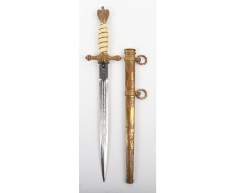 WW2 German Kriegsmarine Officers Dress Dagger by Carl Eickhorn Solingen, good example of the standard pattern naval officers 