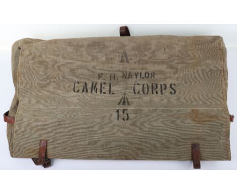 WW1 Australian Imperial Camel Corps Officers Travel Case, Attributed to Captain Frederick Henry Naylor, Killed in Action 19th