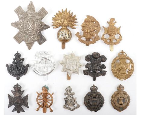 Selection of Territorial Battalions Cap Badges, including 2x Isle of Wight Rifles, 8th Irish Battalion Kings Liverpool regime