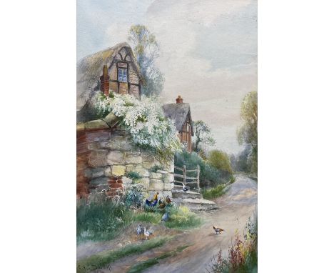 Charles Henry Clifford Baldwyn (British 1859-1943): 'Heralds of Spring', watercolour signed and dated 1912, titled verso 45cm