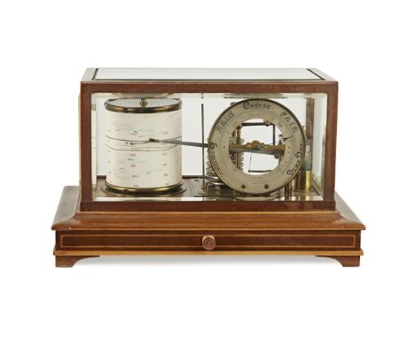 MAHOGANY CASED BAROGRAPH, RETAILED BY HAMILTON &amp; INCHES, EDINBURGHLATE 19TH/ EARLY 20TH CENTURY the bevelled glass case e