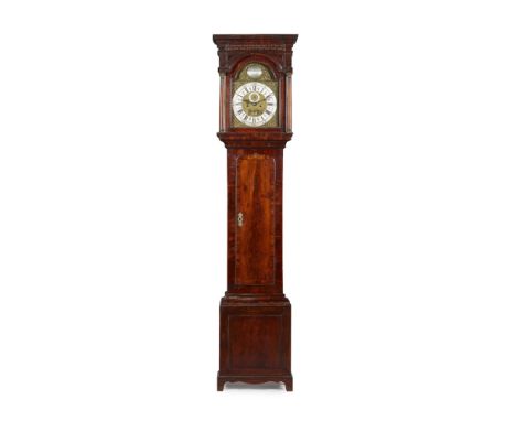 GEORGE III MAHOGANY AND ROSEWOOD LONGCASE CLOCK, THOMAS GARNER, BIRMINGHAMLATE 19TH CENTURY the moulded inverted breakfront c