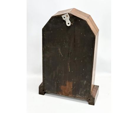 A quantity of Victorian and Edwardian clocks. An inlaid mahogany mantle clock 23x14x31cm. A Late 19th Century American inlaid