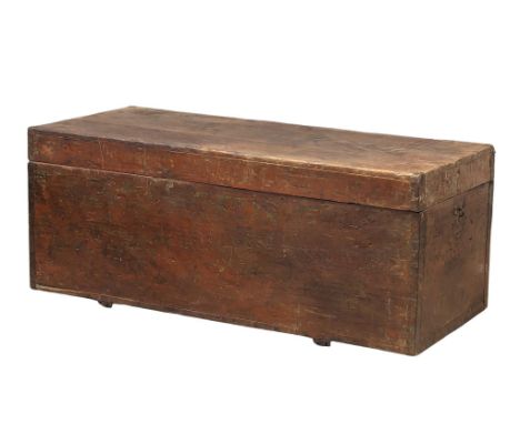 A large 19th Century trunk. 143x62x59cm 