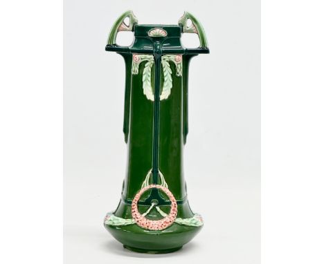 An Early 20th Century Eichwald Bohemian, Art Nouveau vase by Bernhard Bloch (B. Bloch &amp; Co) circa 1900-1905. 30cm 