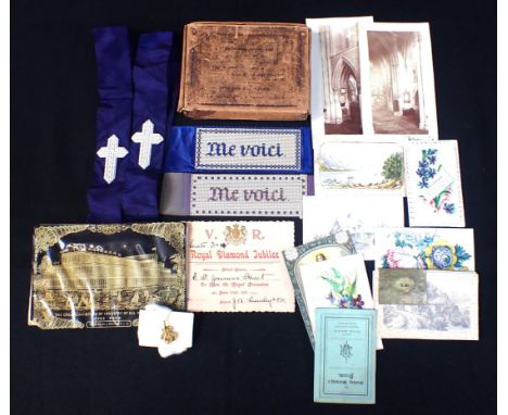 A 'A ROYAL DIAMOND JUBILEE' BEARER TICKET to the Royal Processeion June 22nd 1897 and other ephmera