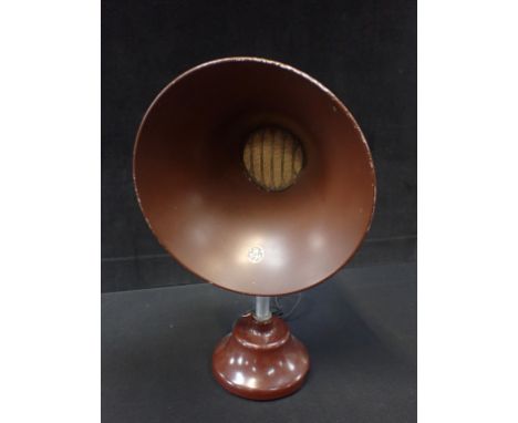 B T-H (BRITISH THOMSON-HOUSTON Co) A  RADIO HORN SPEAKER Bakelite and aluminium 57cm high (base damaged)