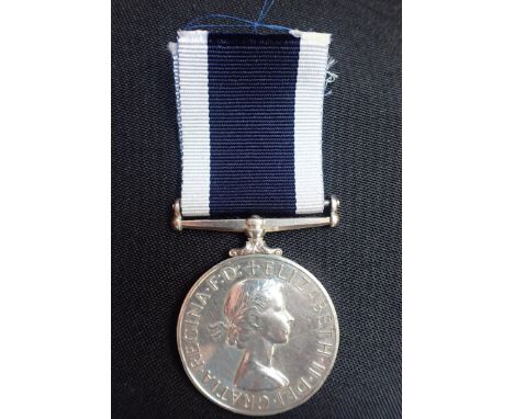 ROYAL NAVAL LONG SERVICE AND GOOD CONDUCT MEDAL E.II.R. (K.X. 880609 J.J. K****H. P.O.M. (E) HMS Sultan). The medal with eras