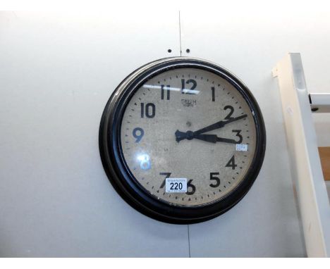 A Smith's bakelite wall clock