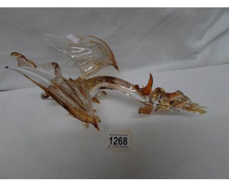 A superb quality art glass dragon