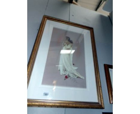 A framed and glazed limited edition print entitled 'Claire II' by Kay Boyce, signed and with certificate