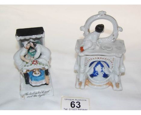 A Victorian trinket pot and fairing