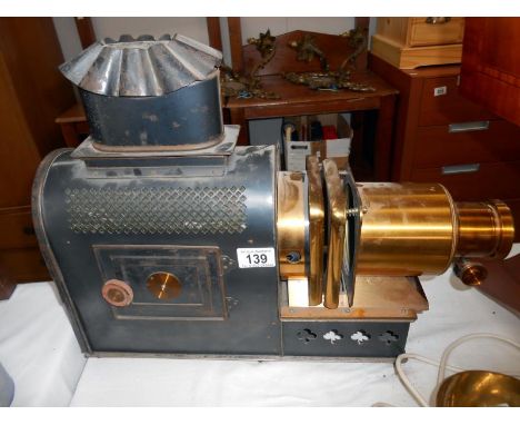 A 19th century magic lantern projector