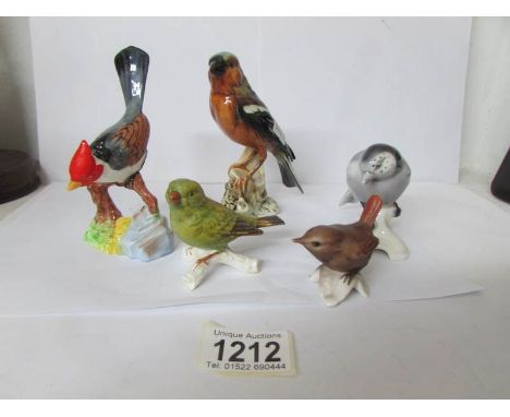 3 Goebel birds and 2 others