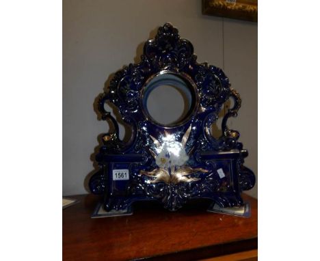 A ceramic clock case