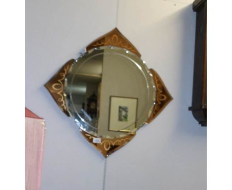 A fabulous art deco mirror with no blemishes